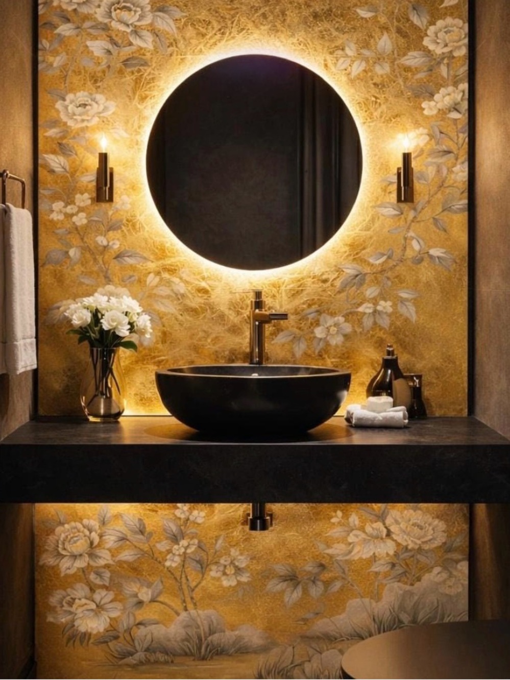 Tempaper Distressed Gold Leaf Removable Wallpaper Roll - Selling 2 rolls
